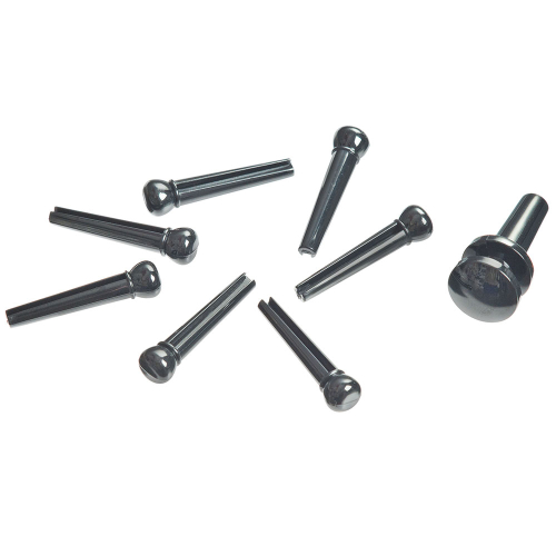 D'Addario PWPS9 Set Brugpennen Zwart incl. Eindpen (8-Pack)