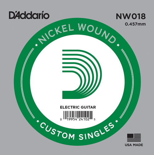 D'Addario NW018 Nickel Wound .018 Losse snaar Elektrisch/Western