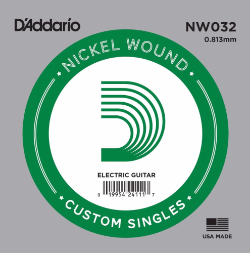 D'Addario NW032 Nickel Wound .032 Losse snaar Elektrisch/Western