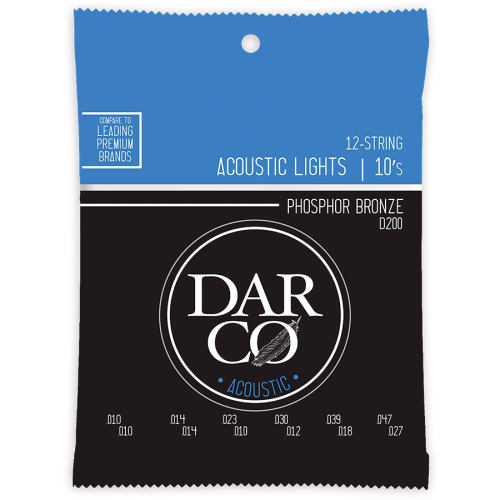 Darco (by Martin) D200 Phosphor Bronze Snaren voor 12-Snarige Akoestische Gitaar (10-47)