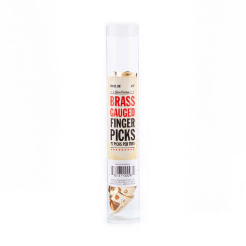 Dunlop 37R025 Vingerplectrum Messing .025" (0.63mm) 20-Pack