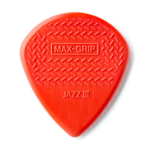 Dunlop Max Grip Jazz III Plectrum Rood - Per Stuk