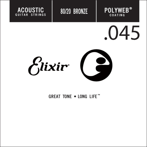 Elixir 13145 Polyweb Bronze Acoustic .045 Losse Snaar