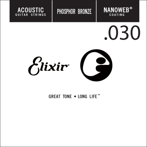 Elixir 14130 Nanoweb Phosphor Bronze Acoustic .030 Losse Snaar
