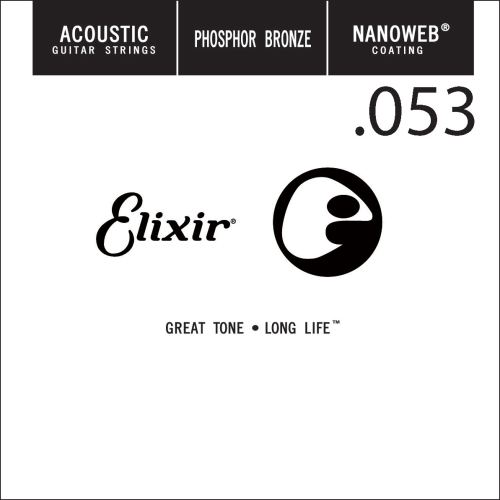 Elixir 14153 Nanoweb Phosphor Bronze Acoustic .053 Losse Snaar