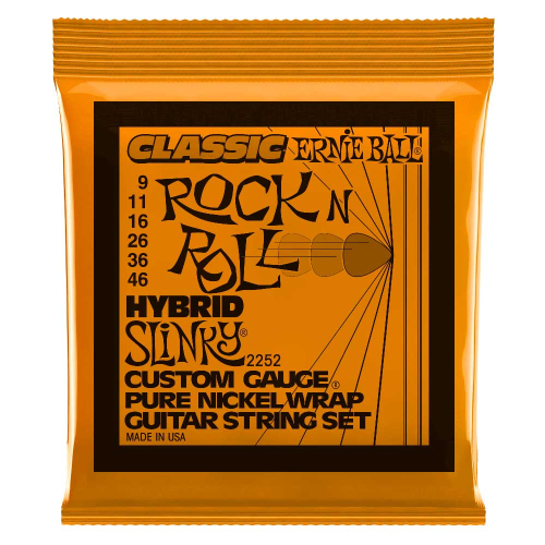 Ernie Ball 2252 Classic Pure Nickel Hybrid Slinky Snaren (9-46)