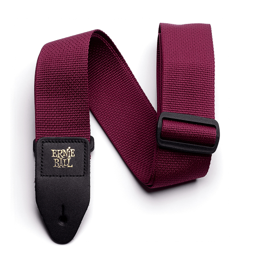 Ernie Ball 4047 Polypro Gitaarband Bordeaux Rood
