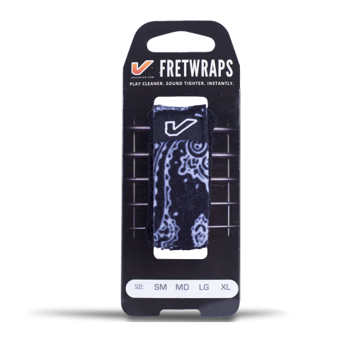 Gruvgear FW1-BNB-MD Fretwrap Black Bandana Medium 1-Pack