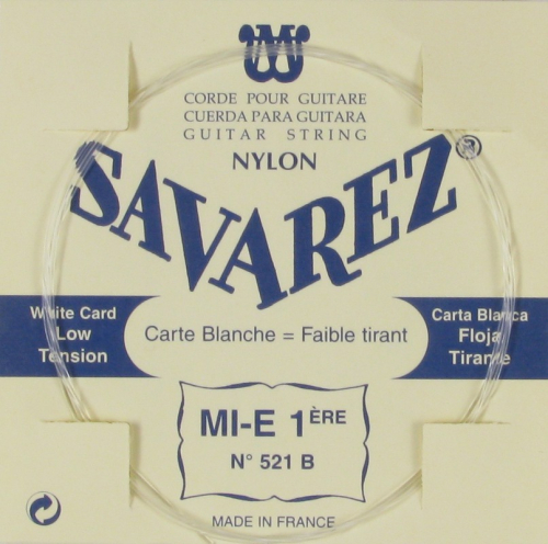 Savarez 521B Losse Nylon E1-Snaar - Lage Spanning