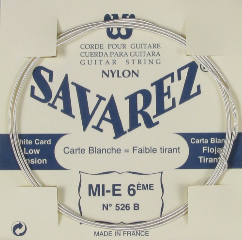 Savarez 526B Losse Silver Plated E6-Snaar (laag) - Lage Spanning