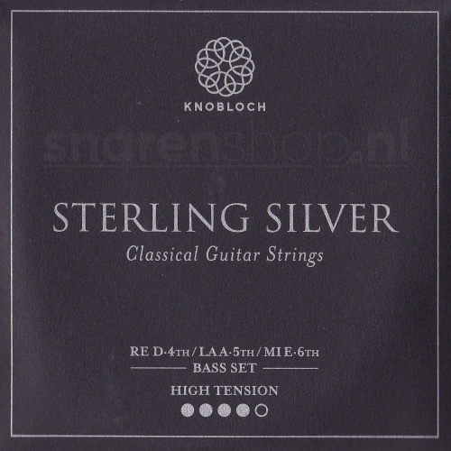 Knobloch 500SS Sterling Silver Bass Set - Hoge Spanning (3 Snaren) - Op = op