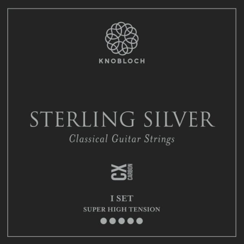 Knobloch 600SSC Sterling Silver CX Carbon Gitaarsnaren - Extra Hoge Spanning - Op = op