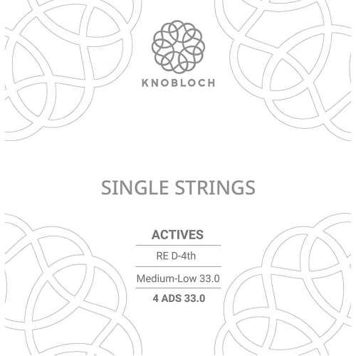 Knobloch 4ADS33.0 Double Silver Losse Verzilverde D4-Snaar - Medium/Lage Spanning