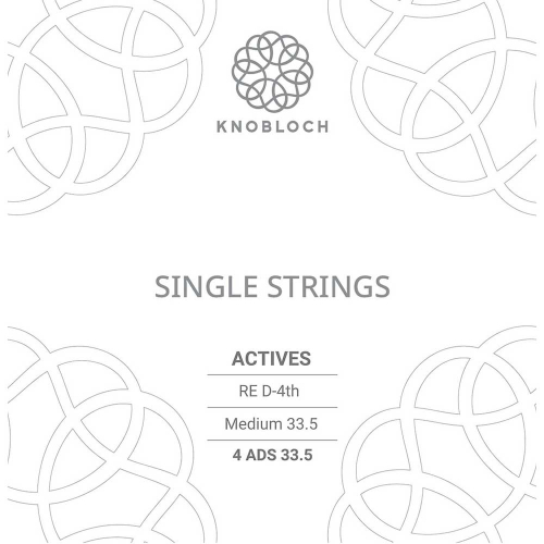 Knobloch 4ADS33.5 Double Silver Losse Verzilverde D4-Snaar - Normale Spanning