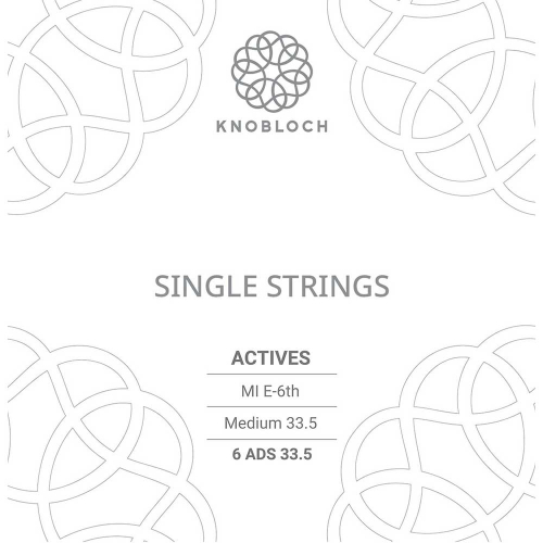 Knobloch 6ADS33.5 Double Silver Losse Verzilverde E6-Snaar - Normale Spanning