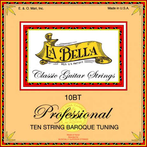 La Bella 10BT Klassieke Gitaarsnaren 10-Snarig - Barok Stemming