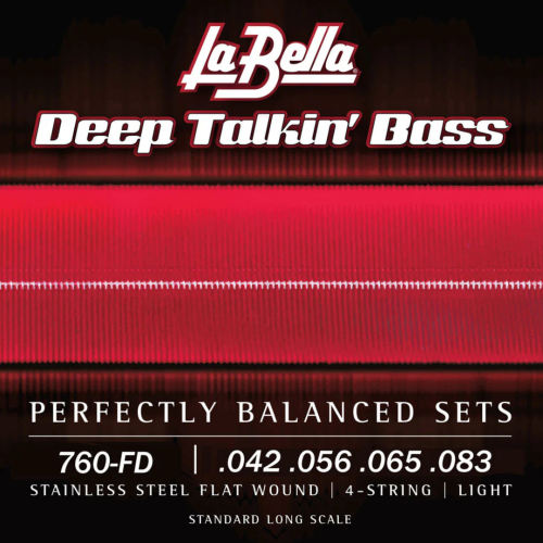 La Bella 760FD Flatwound Bassnaren voor Danelectro (42-83)
