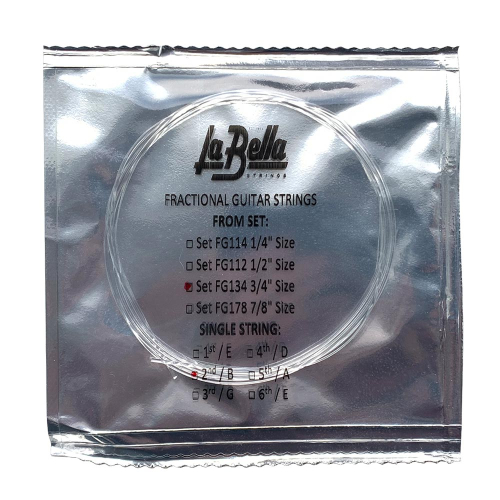 La Bella FG134-2 Losse Klassieke 3/4 Schaallengte Nylon B2-Snaar