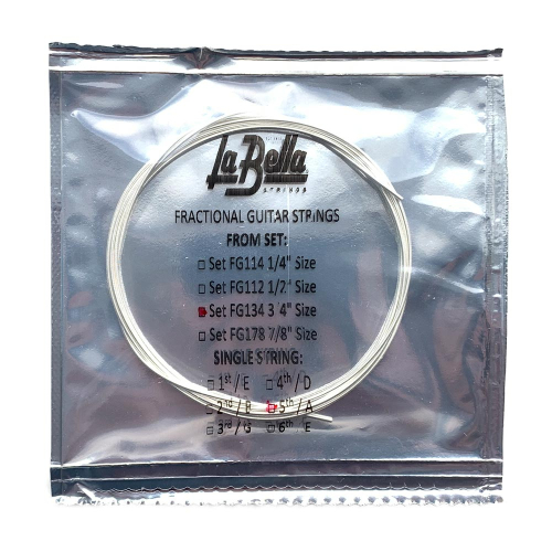 La Bella FG134-5 Losse Klassieke 3/4 Schaallengte Verzilverde A5-Snaar