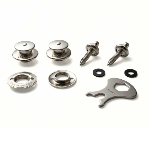 LOXX MusicBox Standard Set Straplocks Nickel