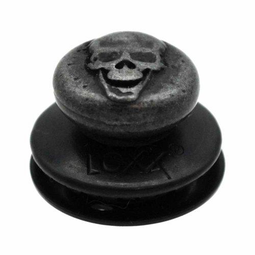 Loxx MusicBox Standard Straplocks - Evil Skull Gunmetal