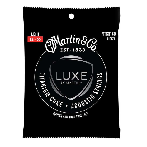 Martin MTCN160 Titanium Core Snaren voor Akoestische Gitaar (12-55)