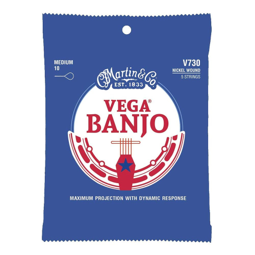 Martin V730 Vega Banjo Snaren voor 5-Snarige Banjo (10-23)