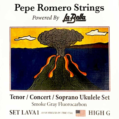 Pepe Romero LAVA1 Fluorocarbon Sopraan/Concert/Tenor Ukulele Snaren - Hoge G