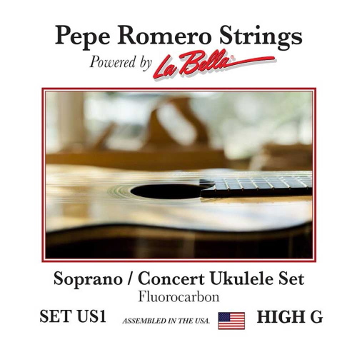 Pepe Romero US1 Fluorocarbon Sopraan/Concert Ukulele Snaren Hoge G
