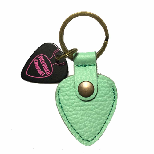 PickPouch Lederen Plectrumhoesje Sleutelhanger San Francisco Mint Groen - Aanbieding