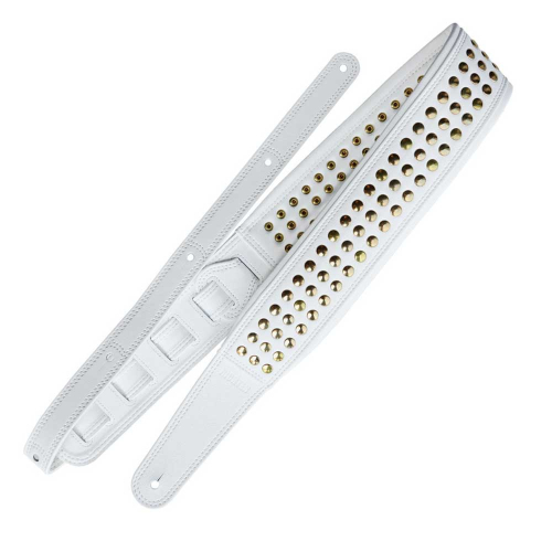 Richter Springbreak I Vegan Lederen Gitaarband Bling Bling White / Gold 1822