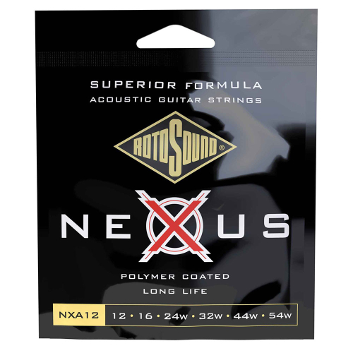 Rotosound NXA12 Nexus Coated Phosphor Bronze Westernsnaren (12-54)