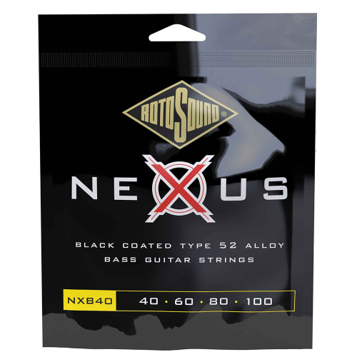 Rotosound NXB40 Nexus Black Coated Bassnaren (40-100)