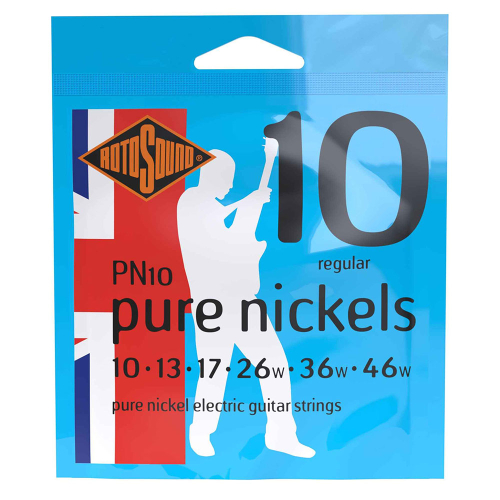 Rotosound PN10 Pure Nickel Snaren voor Elektrische Gitaar (10-46)