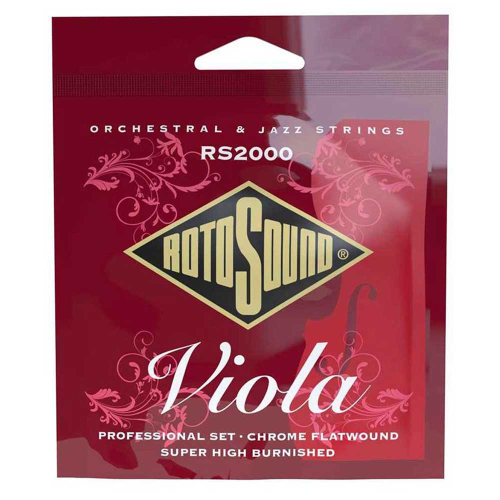 Rotosound RS2000 Chrome Flatwound Snaren voor Viola/Altviool