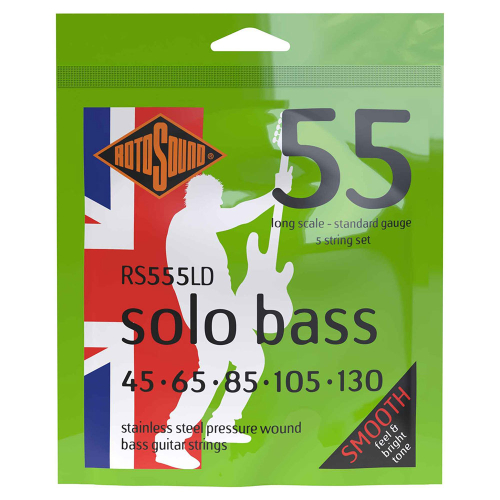 Rotosound RS555LD Solo Bass Linea Pressure Wound Bassnaren 5-Snarig (45-130)