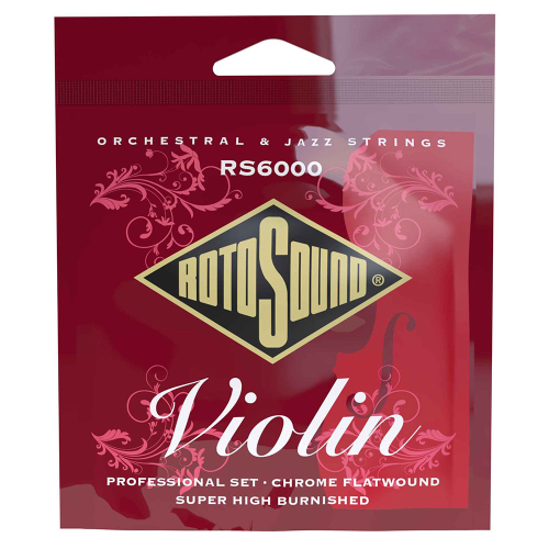 Rotosound RS6000 Chrome Flatwound Vioolsnaren 4/4e Viool