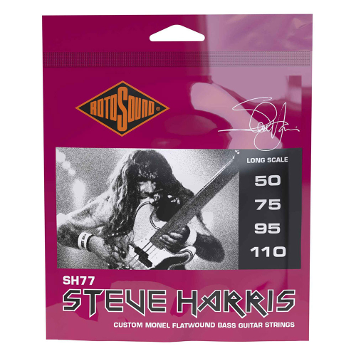 Rotosound SH77 Steve Harris Monel Flatwound Bassnaren (50-110)
