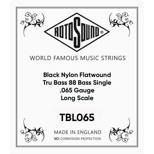 Rotosound TBL065 Black Nylon Losse Bassnaar .065