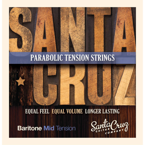 Santa Cruz Parabolic Tension Baritone Akoestische Gitaarsnaren (17-70) - Medium Tension