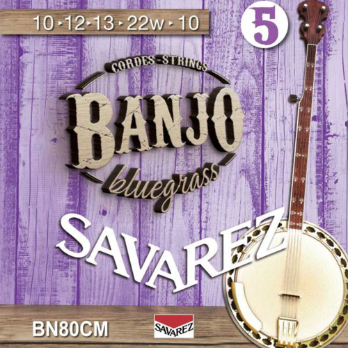 Savarez BN80CM Banjosnaren 5-Snarig Custom Medium (10-22)