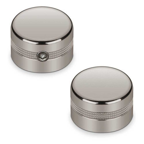 Schaller Solid Shaft Toon/Volume Knoppen 6.35mm "S-Lock Style" Ruthenium (Set van 2) 15090600