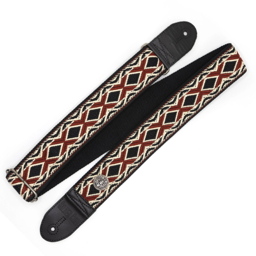 Silver Coin Straps Geweven Gitaarband Ekkeko