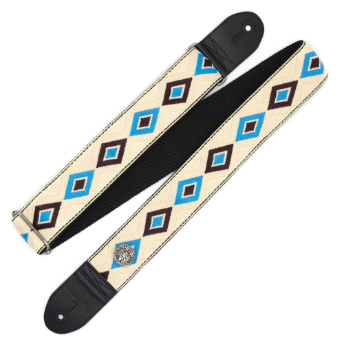 Silver Coin Straps Geweven Gitaarband Pacha Camac