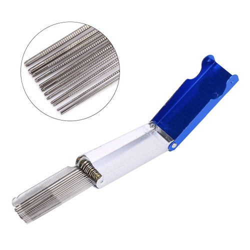 Snarenshop Mini Round Bar Files Set - 14-Delige Vijlenset voor Afwerken Groeven Topkam