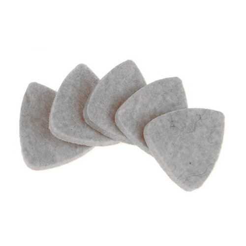Snarenshop Vilten Ukulele Plectrum Grijs 5-Pack