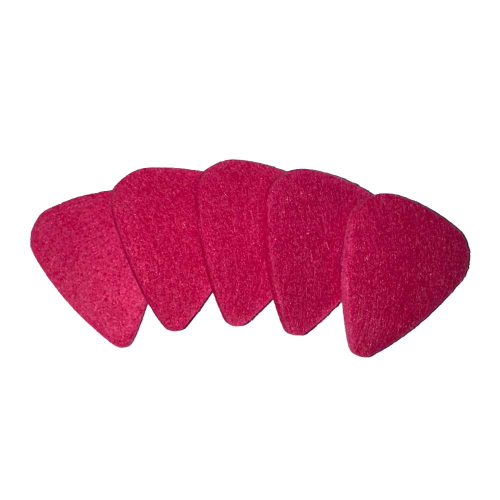 Snarenshop Vilten Ukulele Plectrum Roze 5-Pack