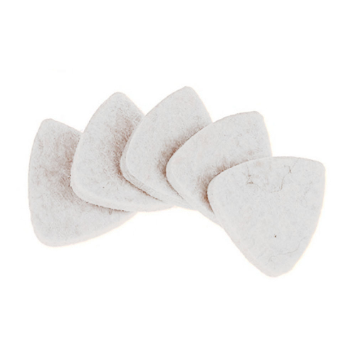 Snarenshop Vilten Ukulele Plectrum Wit 5-Pack