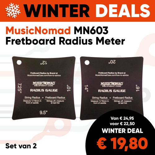 MusicNomad MN603 Fretboard Radius Meter (Set van 2) 