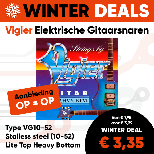 Vigier VG10-52 Stainless Steel Elektrische Gitaarsnaren (10-52) Lite Top Heavy Bottom